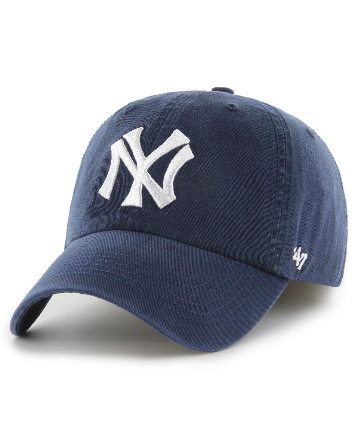 Shop 47 Brand Men's ' Navy New York Yankees Cooperstown Collection Franchise Fitted Hat