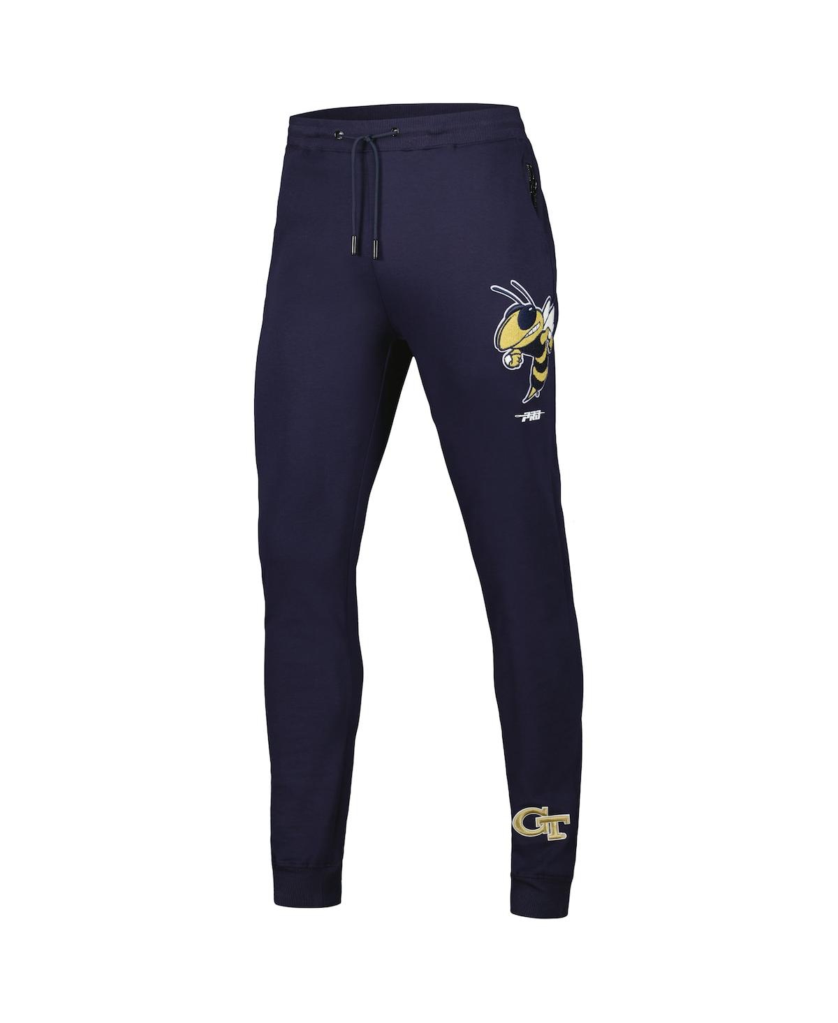 Shop Pro Standard Men's  Navy Georgia Tech Yellow Jackets Classic Dk Jogger Pants