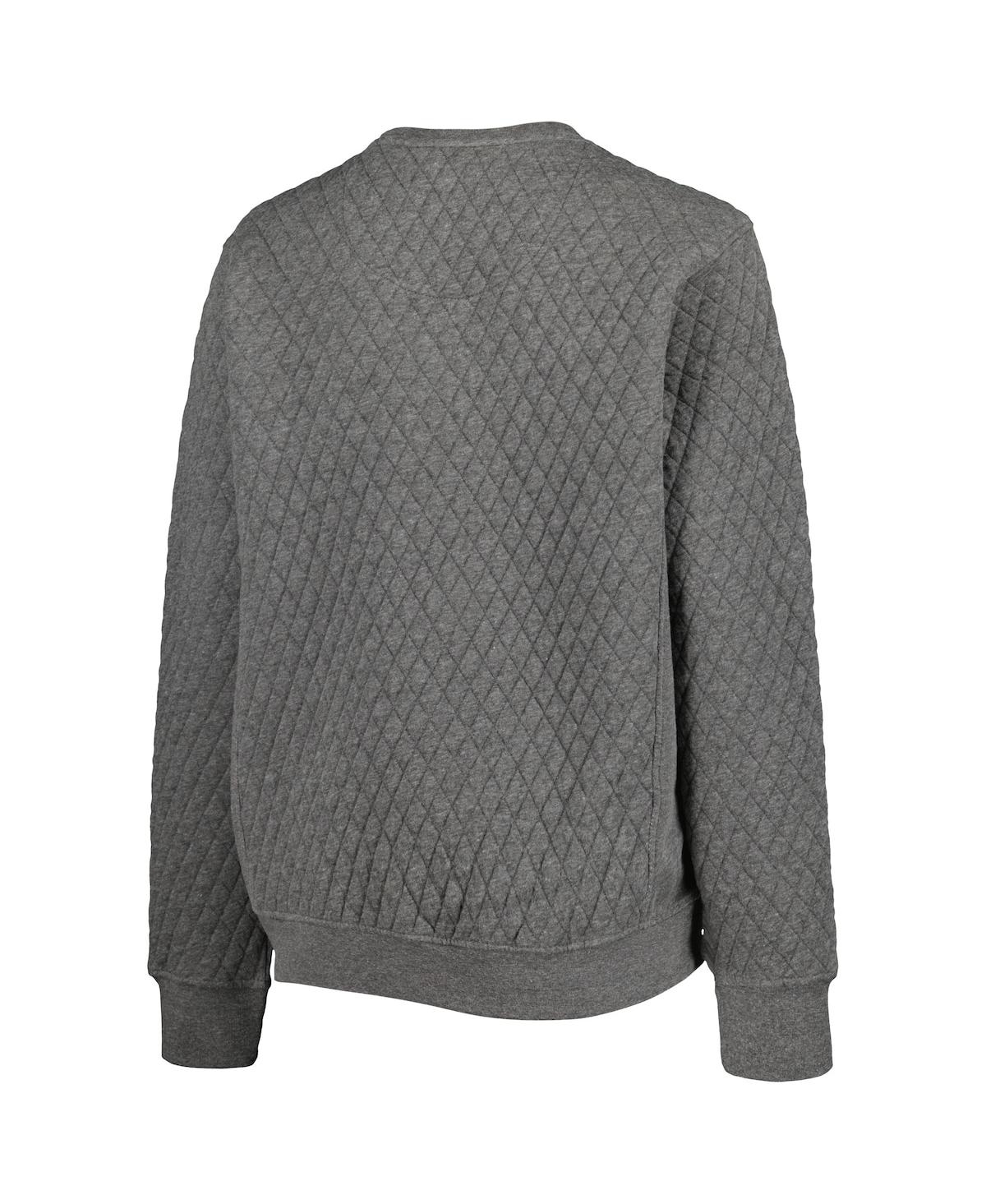 Pressbox Heather Charcoal Kentucky Wildcats Moose Quilted Pullover Sweatshirt In Heather Charcoal