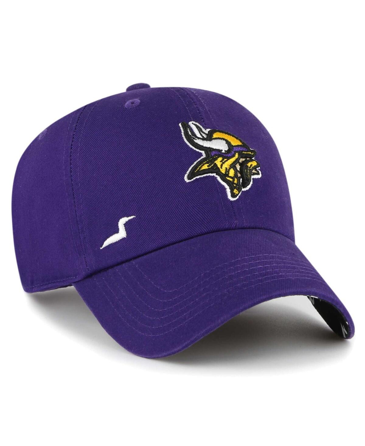 47 Brand Women's ' Purple Minnesota Vikings Confetti Icon Clean Up Adjustable Hat
