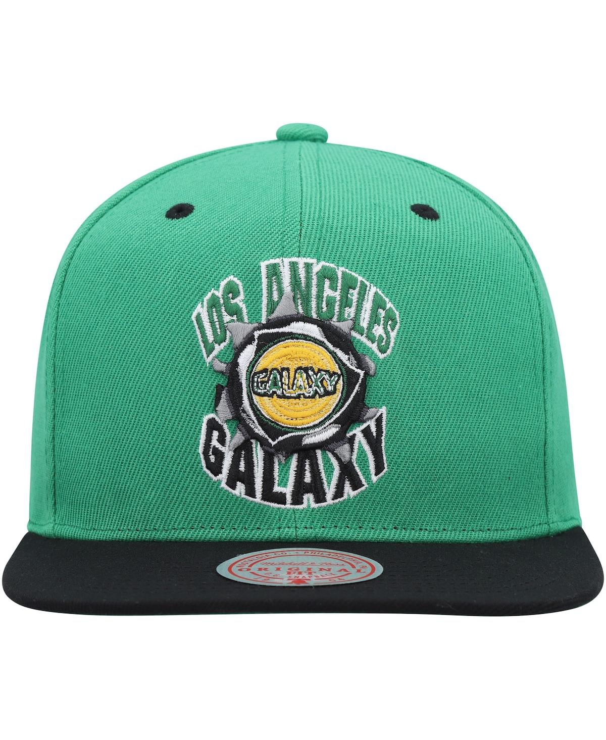 Mitchell & Ness Men's  Green La Galaxy Breakthrough Snapback Hat In Green