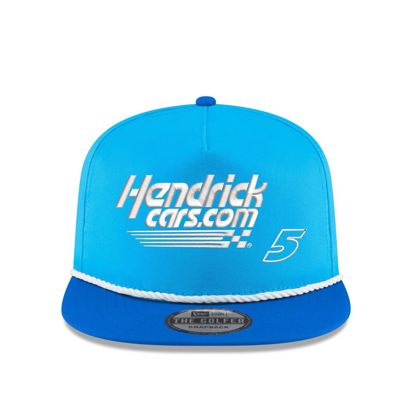 Мужская кепка New Era Light Blue, Royal Kyle Larson Hendrickca Golfer Snapback Hat — фото 4