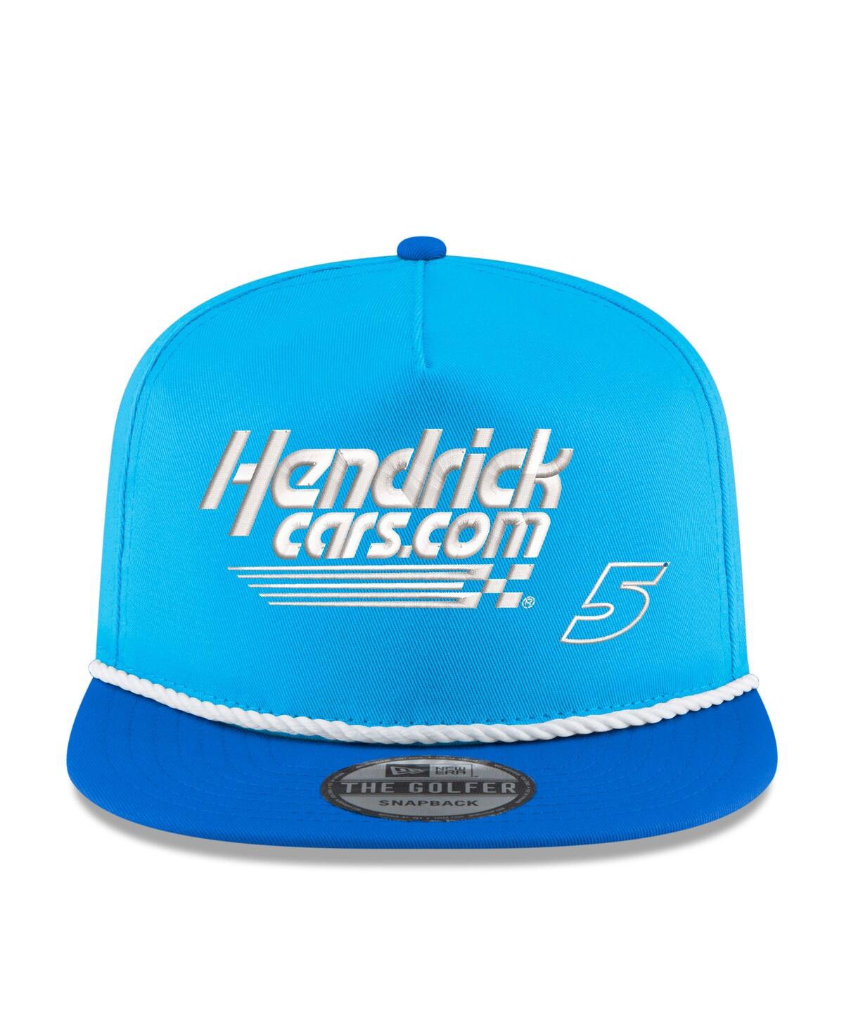 Shop New Era Men's  Light Blue, Royal Kyle Larson Hendrickca Golfer Snapback Hat In Light Blue,royal