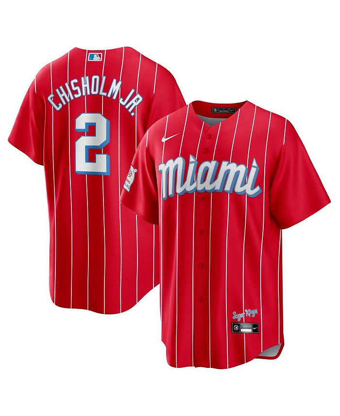 Nike Men's Jazz Chisholm Jr. Red Miami Marlins City Connect Replica Player  Jersey - Macy's