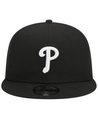 Men's Black Philadelphia Phillies Trucker 9FIFTY Snapback Hat