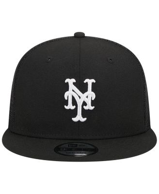 Men's Black New York Mets Trucker 9FIFTY Snapback Hat
