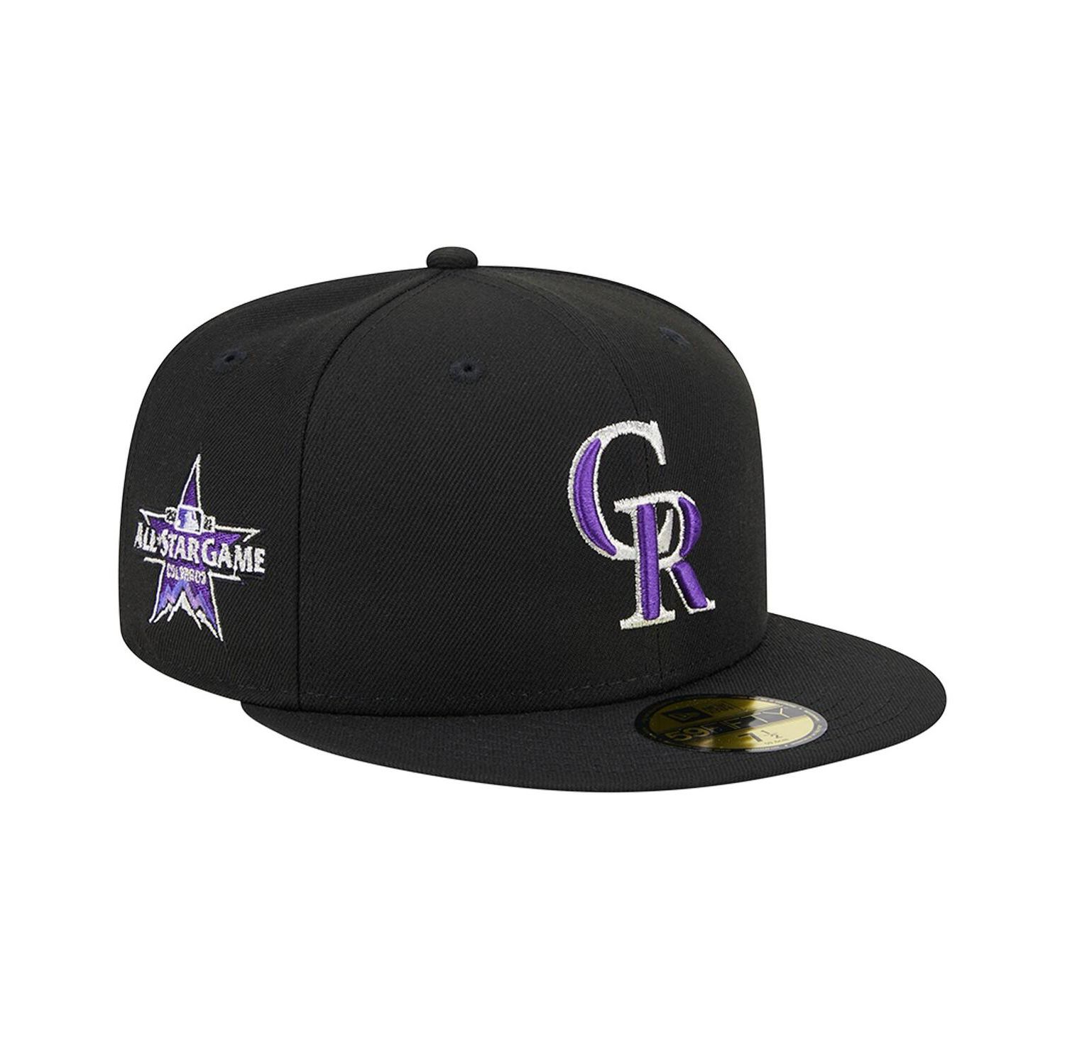 Men's Black Colorado Rockies 2021 MLB All-Star Game Team Color 59FIFTY Fitted Hat