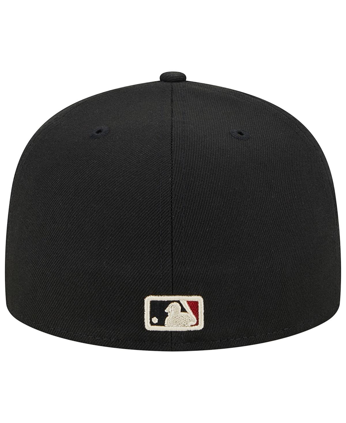 New Era Men's  Black Arizona Diamondbacks Alternate Logo 2001 World Series Team Color 59fifty Fitted In Black