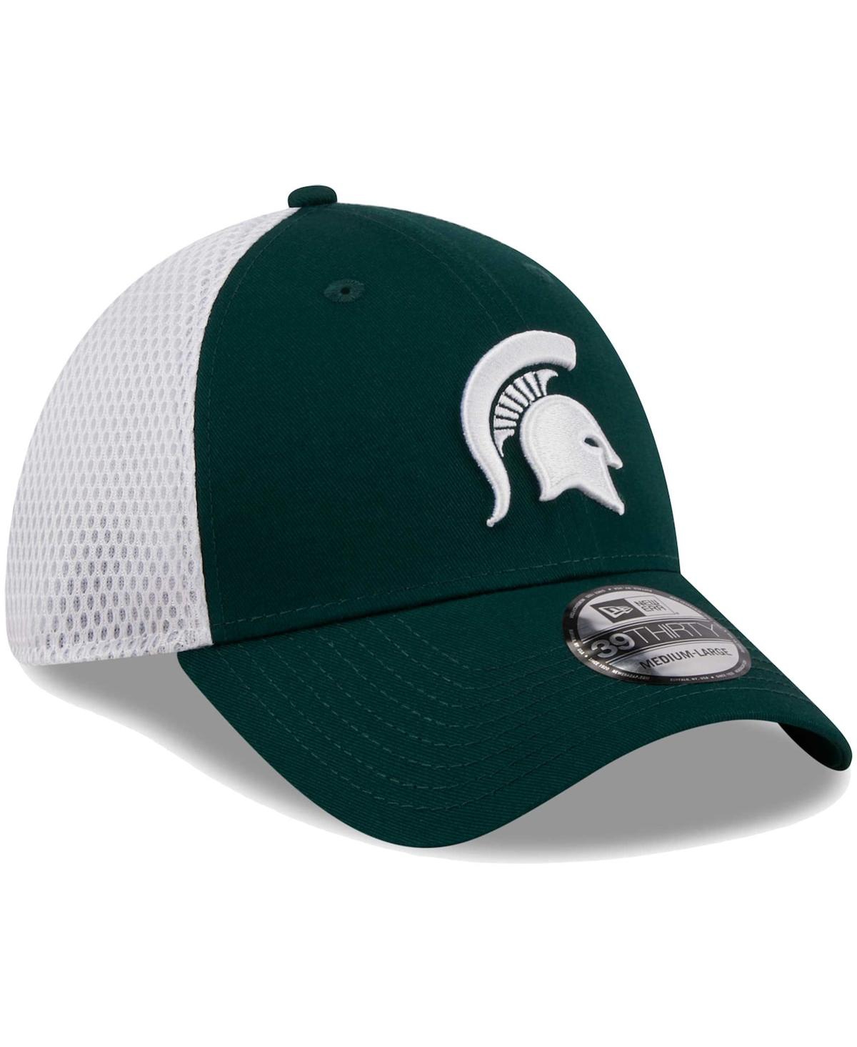 New Era Men's  Green Michigan State Spartans Evergreen Neo 39thirty Flex Hat In Green