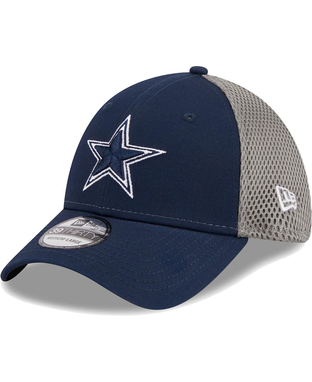 Men's New Era Navy, Graphite Dallas Cowboys Main Neo 39THIRTY Flex Hat
