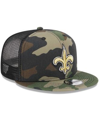 Big Boys and Girls Camo New Orleans Saints Main Trucker 9FIFTY Snapback Hat
