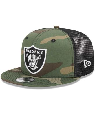 Big Boys and Girls Camo Las Vegas Raiders Main Trucker 9FIFTY Snapback Hat