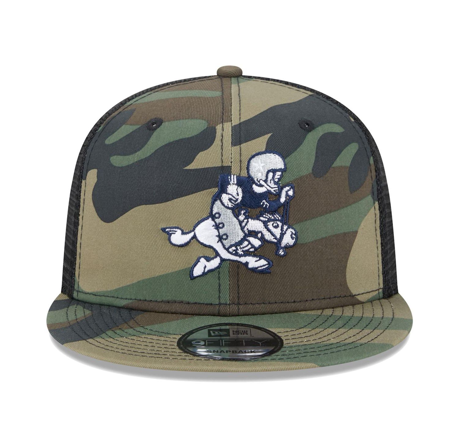 Men's Camo Dallas Cowboys Retro Joe Main Trucker 9FIFTY Snapback Hat