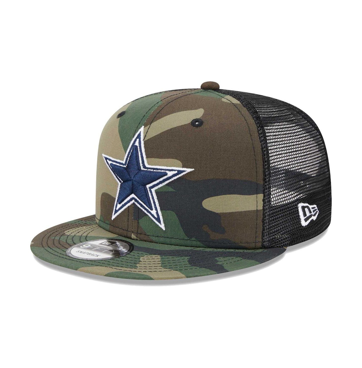 Мужская кепка New Era Camo Dallas Cowboys Main Trucker 9FIFTY Snapback Hat — фото 1