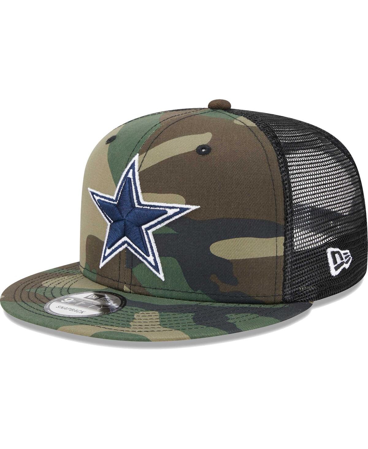 New Era Men's  Camo Dallas Cowboys Main Trucker 9fifty Snapback Hat In Camo