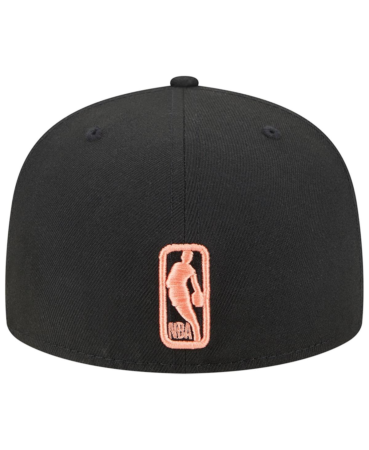 Men's New EraChicago Bulls Floral Side 59FIFTY Fitted Hat - Black