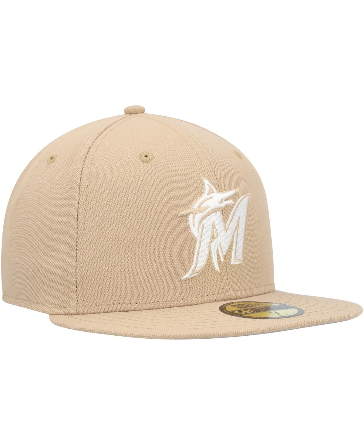 Men's New Era White Miami Marlins Vice 59FIFTY Fitted Hat