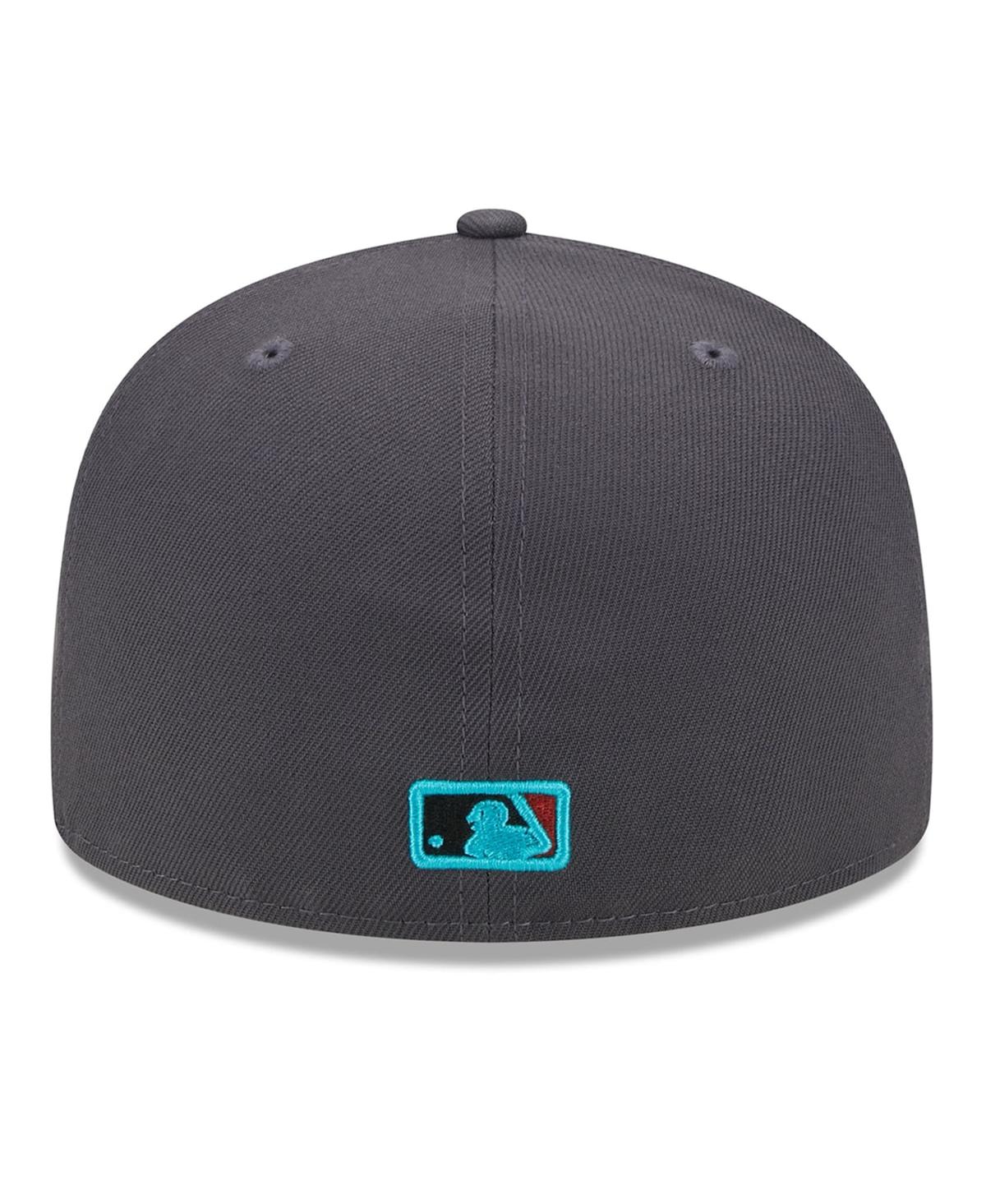 Men's New EraNew York Yankees Print Undervisor 59FIFTY Fitted Hat - Graphite