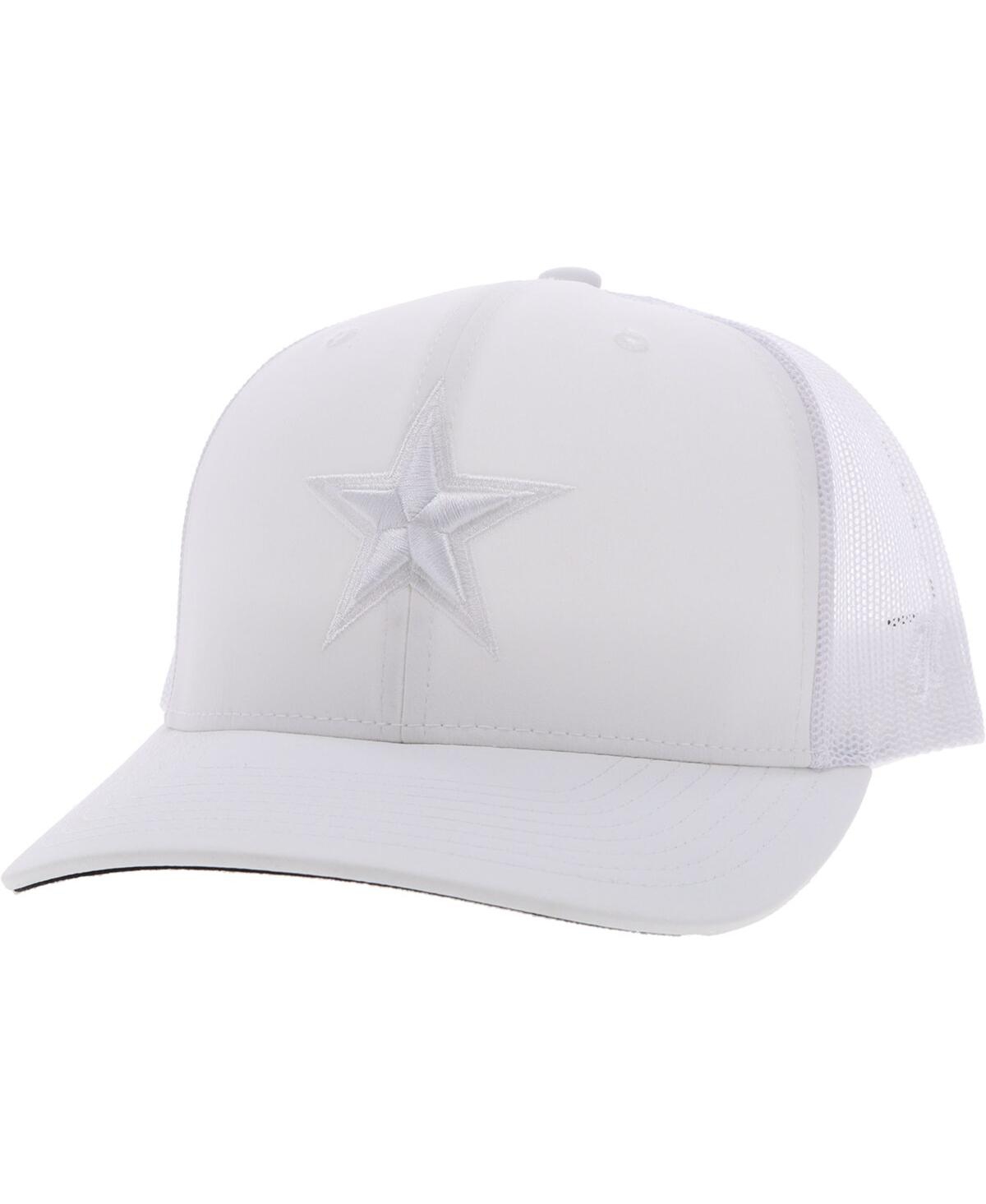 Hooey Men's  White Dallas Cowboys Star Trucker Snapback Hat