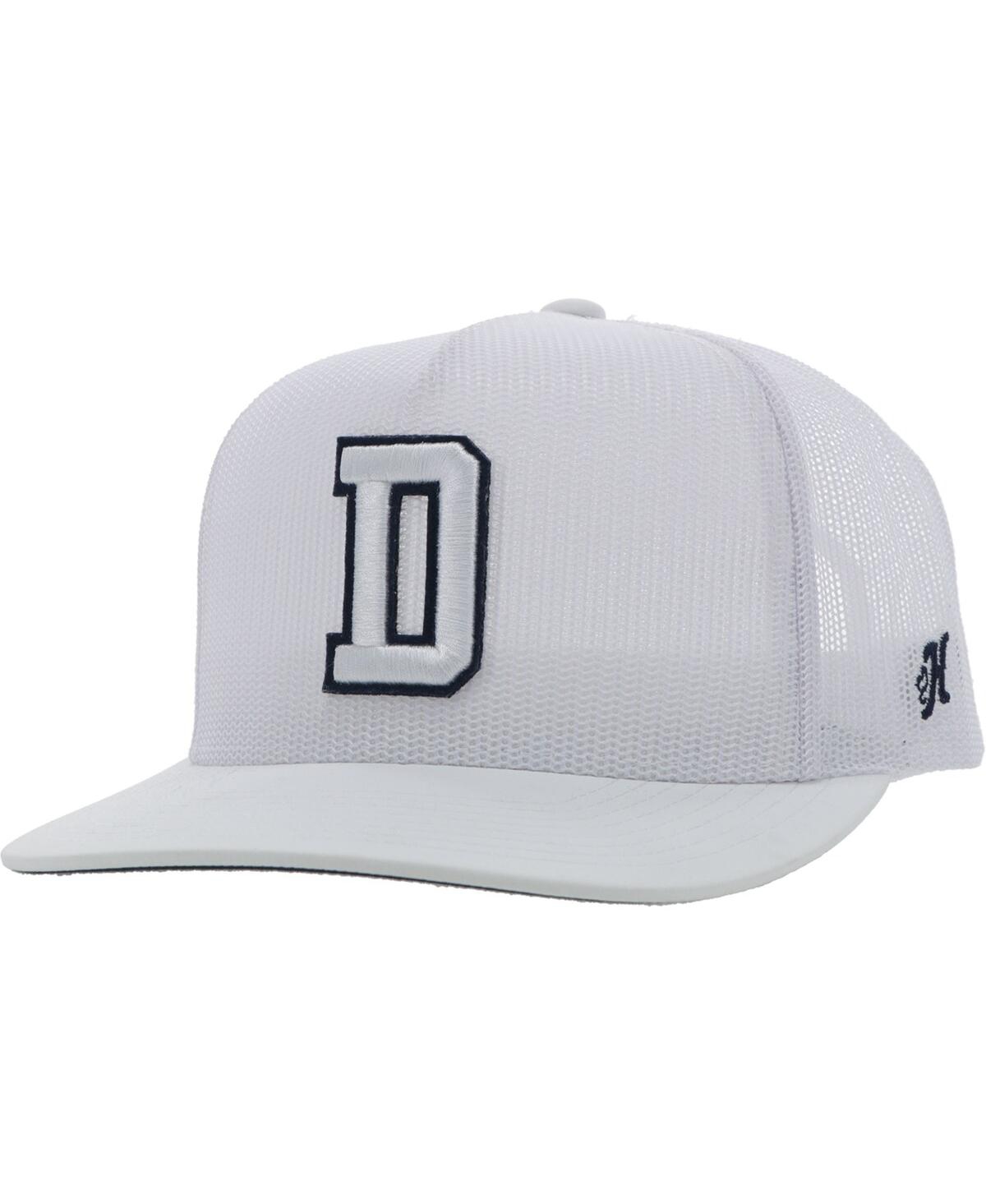 Hooey Men's  White Dallas Cowboys All Mesh Trucker Adjustable Hat