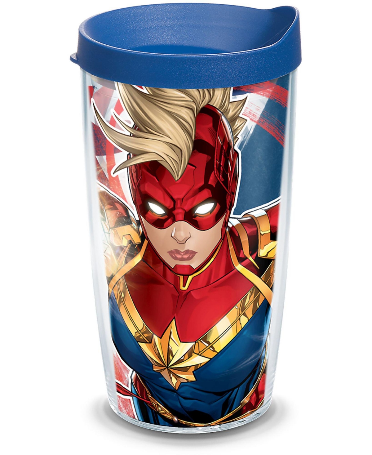 Tervis Tumbler Tervis Captain Marvel Made In Usa Double Walled Insulated Tumbler Travel Cup Keeps Drinks Cold & Hot In Open Miscellaneous