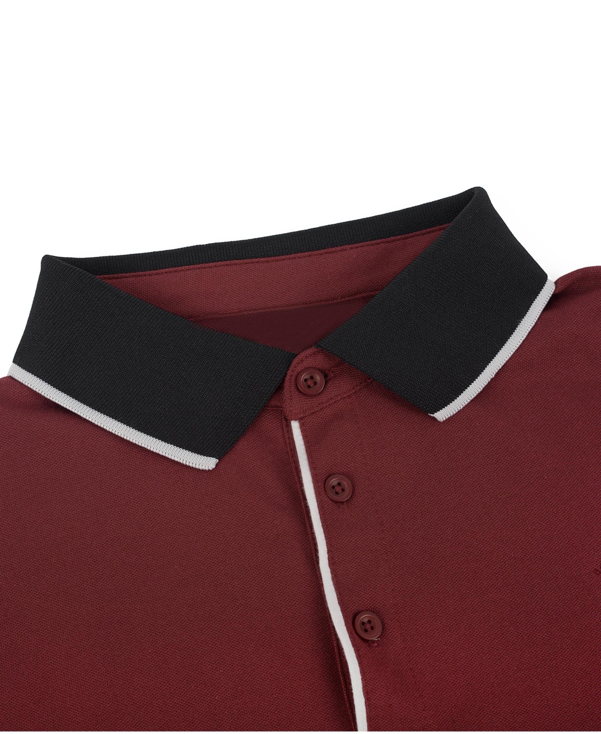 Men's Classic-Fit Cotton-Blend Pique Polo Shirt with Contrast Collar for Big & Tall