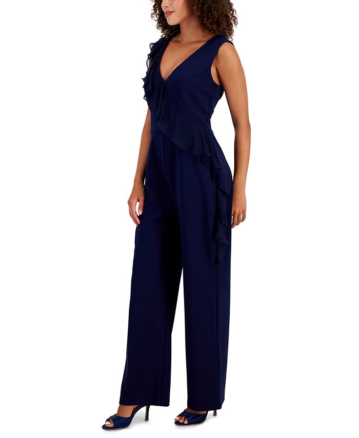 Connected Ruffled Jumpsuit - Macy's