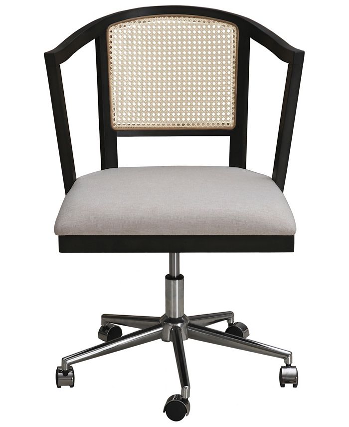 Abbyson Living Archer 34.8" Polyester TwoToned Cane Office Chair Macy's