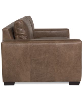 Dawkins 68.5" Leather Loveseat, Created for Macy's