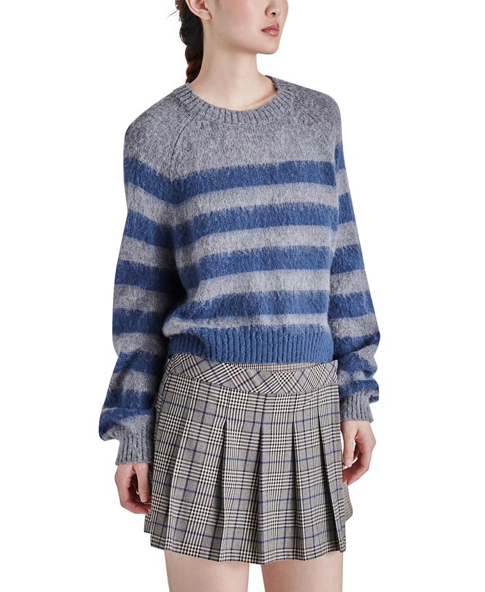 Steve Madden Women's Lyon Crewneck Long-Sleeve Sweater - Macy's
