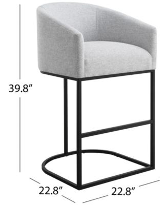 Jace 39.8" Polyester Upholstered Barstool