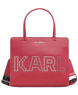 KARL LAGERFELD PARIS - Maybelle Red Rivets Small Satchel