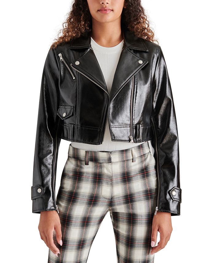 Steve madden leather jacket online