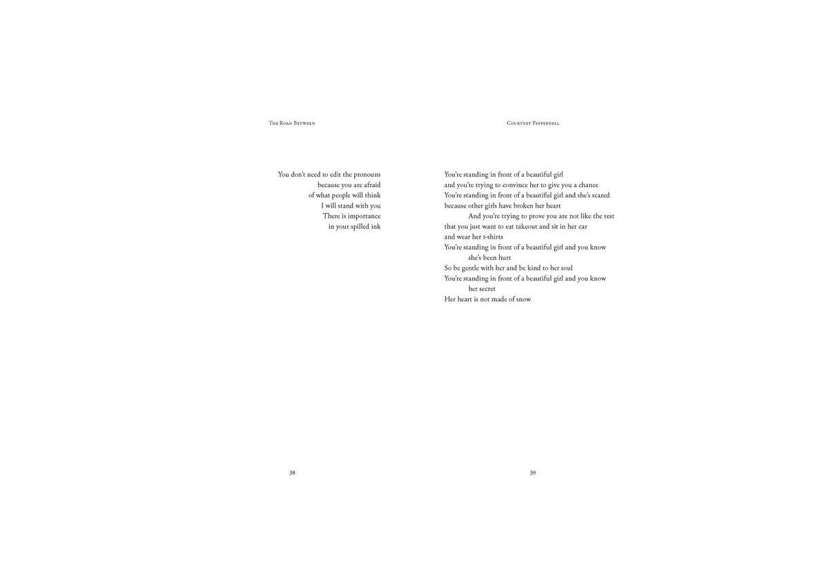The Road Between by Courtney Peppernell