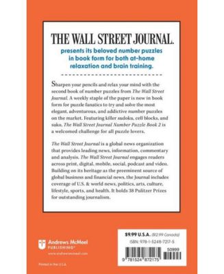 The Wall Street Journal Number Puzzle Book 2- 200 Puzzles by The Wall Street Journal