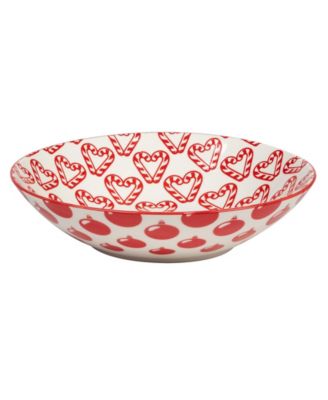 Peppermint Candy 40 oz Soup Bowls Set of 6, Service for 6