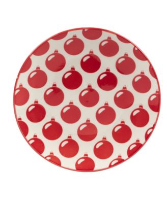 Peppermint Candy 6" Canape Plates Set of 6, Service for 6