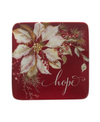 Winters Joy 6" Canape Plates Set of 4