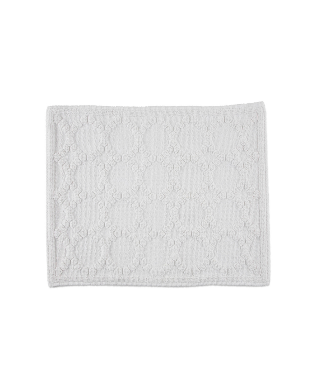Clean Design Home X Martex Allergen-resistant Savoy Bath Rug, 20" X 30" In White