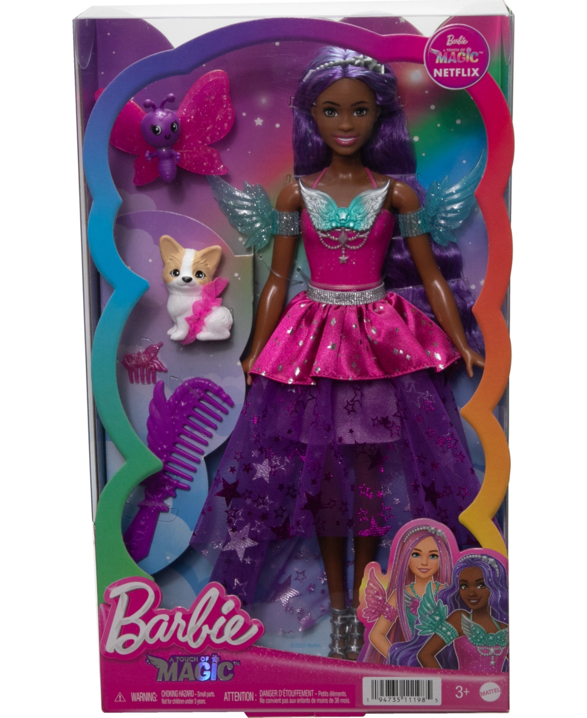 Barbie Kids' Doll With Two Fairytale Pets,  "brooklyn" From  A Touch Of Magic In Multi-color