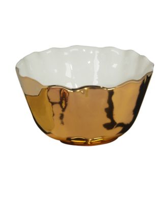 Gold-Silver Tone Coast Deep Bowl