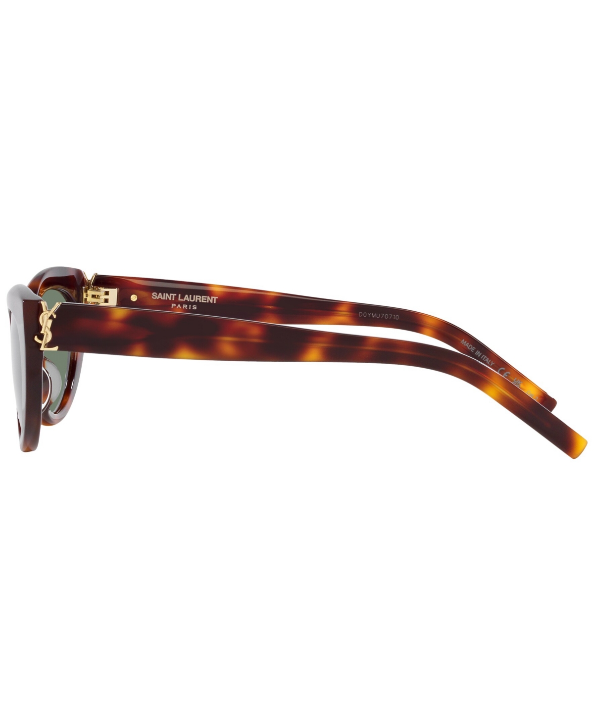Shop Saint Laurent Unisex Sunglasses, Slm115 In Tortoise
