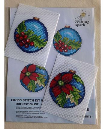 Crafting Spark Christmas Ornaments 116CS Counted Cross-Stitch Kit