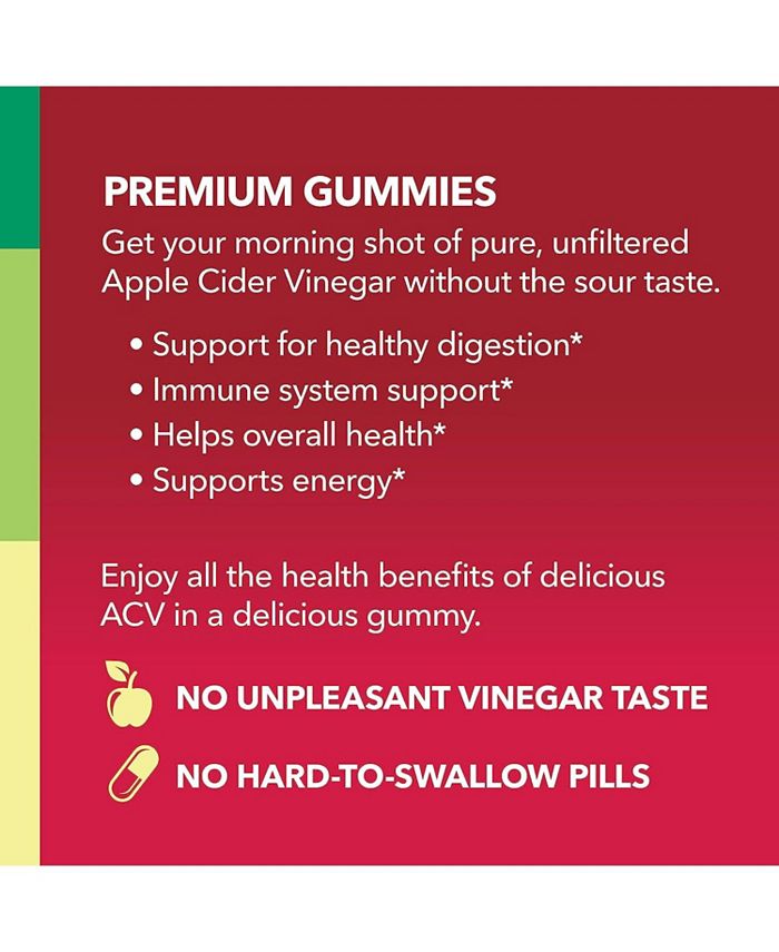 Havasu Nutrition Organic Apple Cider Vinegar Gummies with The Mother