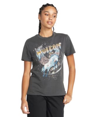 Volcom - Juniors' Lock It Up Cotton Graphic T-Shirt
