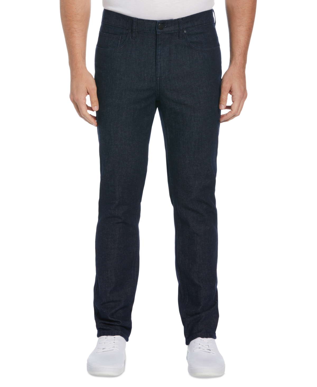 Perry Ellis Men's Slim-fit Indigo Wash Denim Jeans In Dark Indig