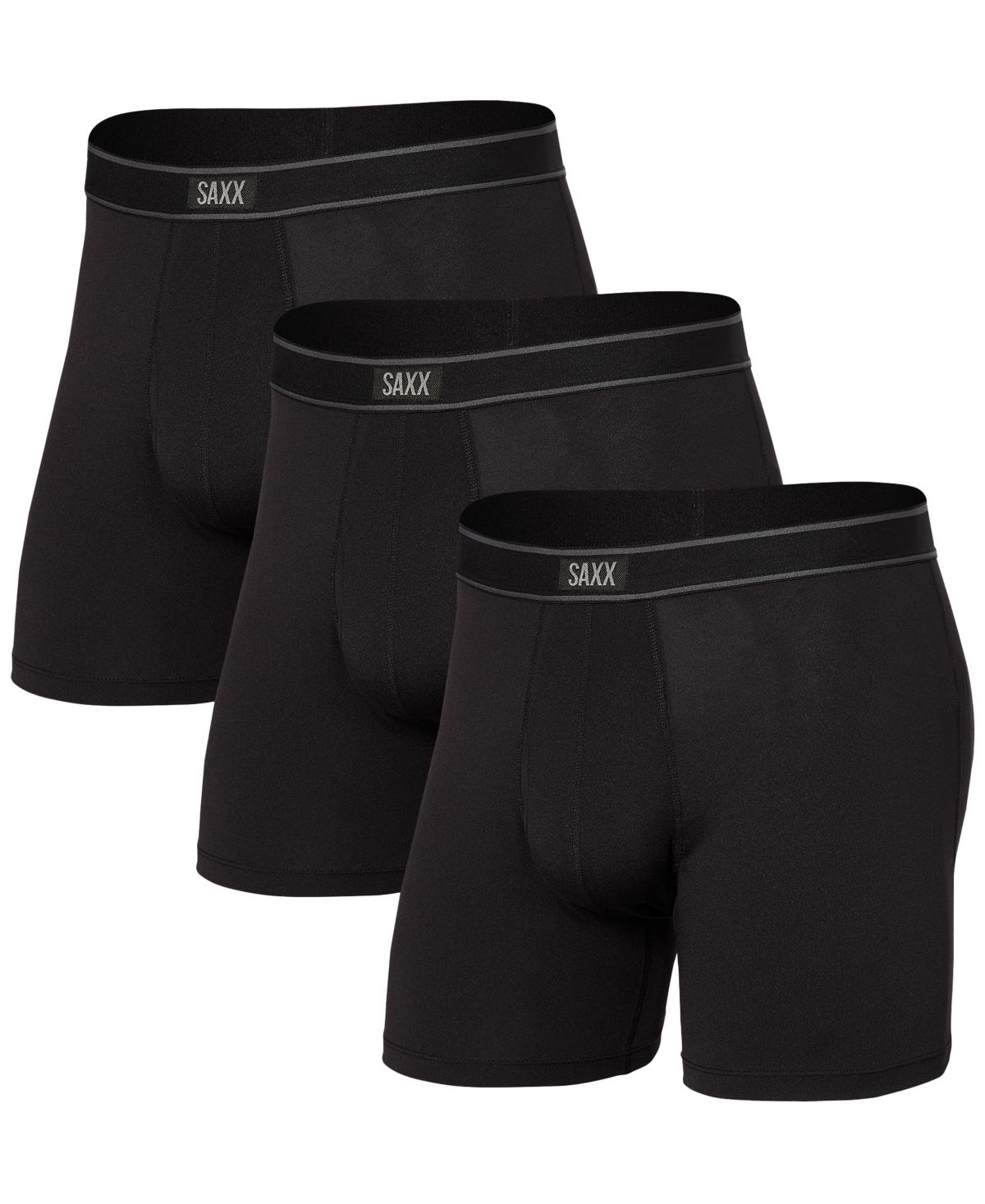 Saxx Men's Daytripper Relaxed Fit Boxer Briefs Â 3pk In Black