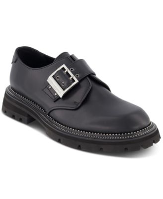 KARL LAGERFELD PARIS - Men's Leather Monk Strap Shoes