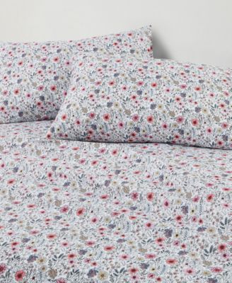 Microfiber Easy Care Printed 4-Pc. Sheet Set, Full