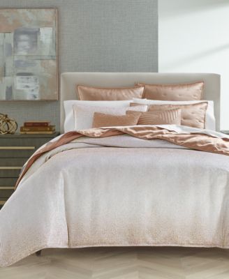 Hotel Collection Reverberation Duvet Cover Sets In Soft Copper